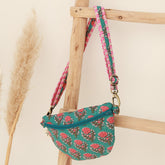 Sac bandoulière turquoise